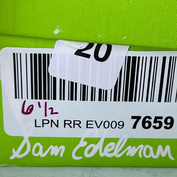 Sam Edelman Rayelle Leather Kitten Heel Sandals Cream Women 6.5M/EU37 Tried On - Picture 11 of 11